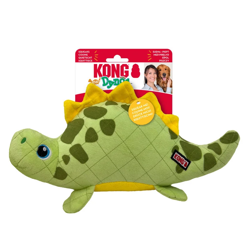 eco-friendly dog chew toy-KONG Dynos Roars Green