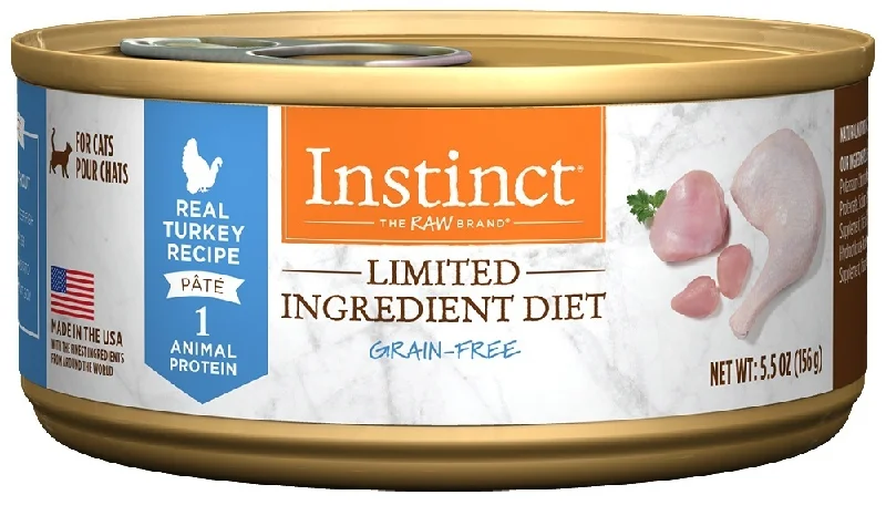 cat-safe flea collar-Instinct Grain Free LID Turkey Canned Cat Food