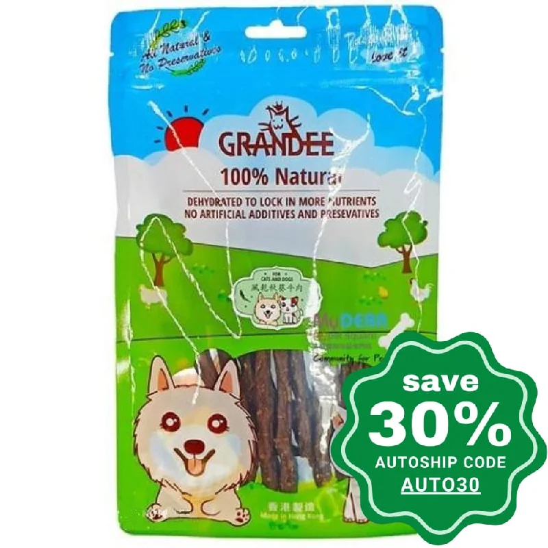 high-protein dog treats-Grandee - Air-dried Treats For Dogs & Cats - Beef & Okra - 50G