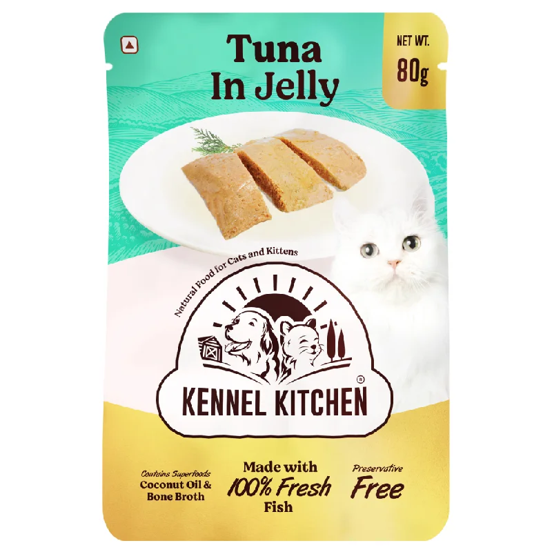 water-resistant puppy pee pad-Kennel Kitchen Tuna in Jelly Kitten & Adult Cat Wet Food (All Life Stage)