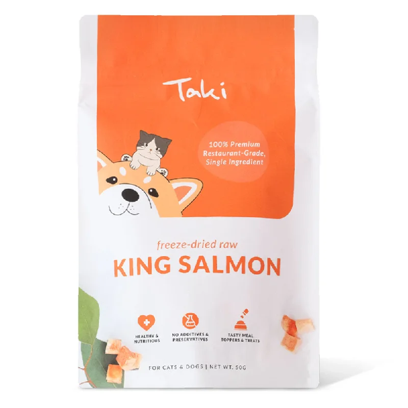 outdoor heated pet shelter-Taki King Salmon Grain-Free Freeze-Dried Treats For Cats & Dogs 50g