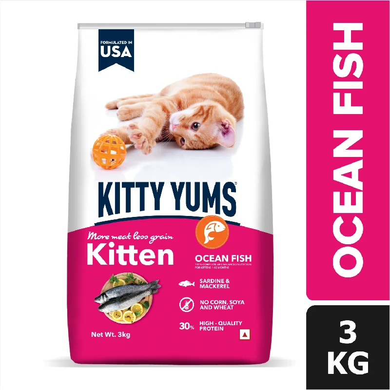 senior dog joint supplement-Kitty Yums Ocean Fish Kitten (1 to 12 Months) Cat Dry Food