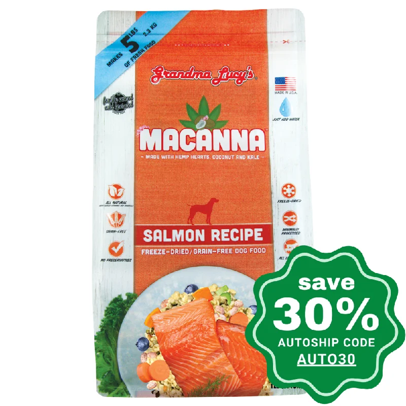 chew-resistant small animal tunnel-Grandma Lucy's - Macanna Freeze-Dried Salmon - 1LB