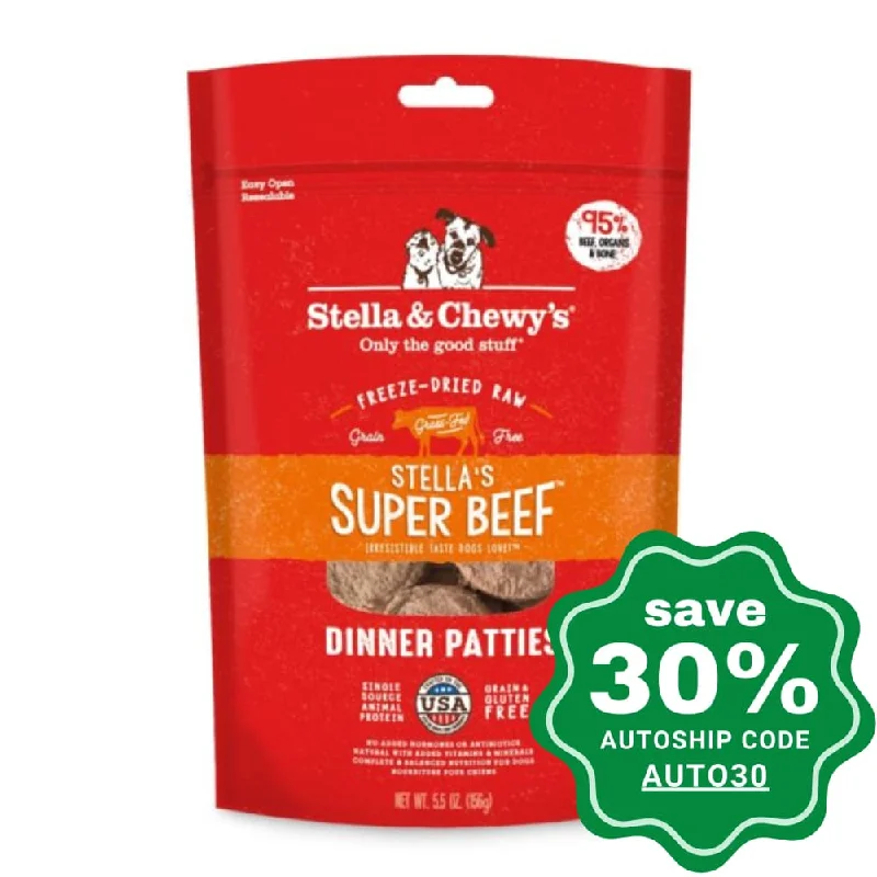 eco-friendly cat litter-Stella & Chewy's - Freeze Dried Dog Dinner Patties - Stella's Super Beef - 5.5OZ