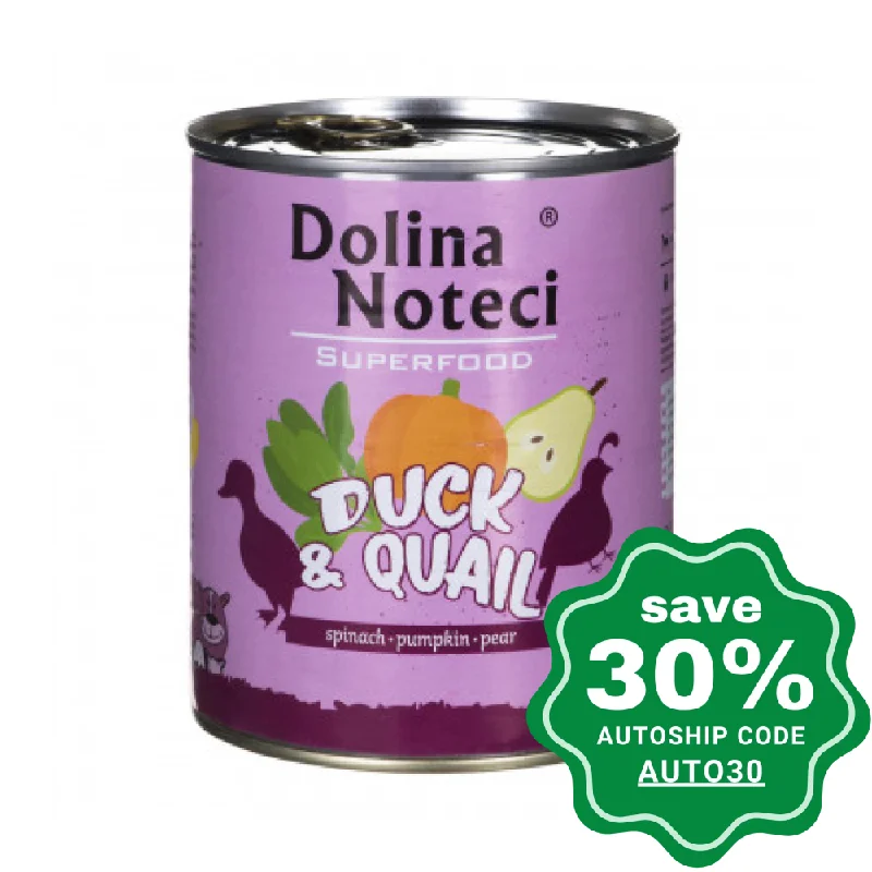 automatic pet hydration fountain-Dolina Noteci - Superfood Wet Dog Food - Duck & Quail - 400G (Min. 6 Cans)