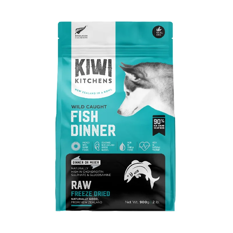 vet-approved bird vitamin supplement-Kiwi Kitchens Raw Freeze Dried Fish Dinner Adult Dog Food