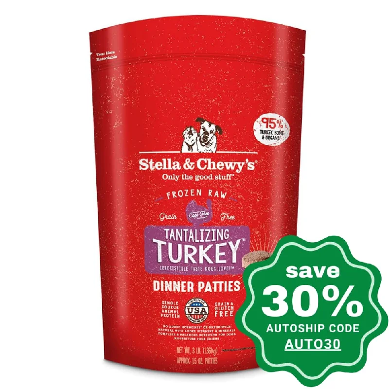 automatic bird bath cleaner-Stella & Chewy's - Frozen Raw Dog Dinner Patties - Tantalizing Turkey - 3LB