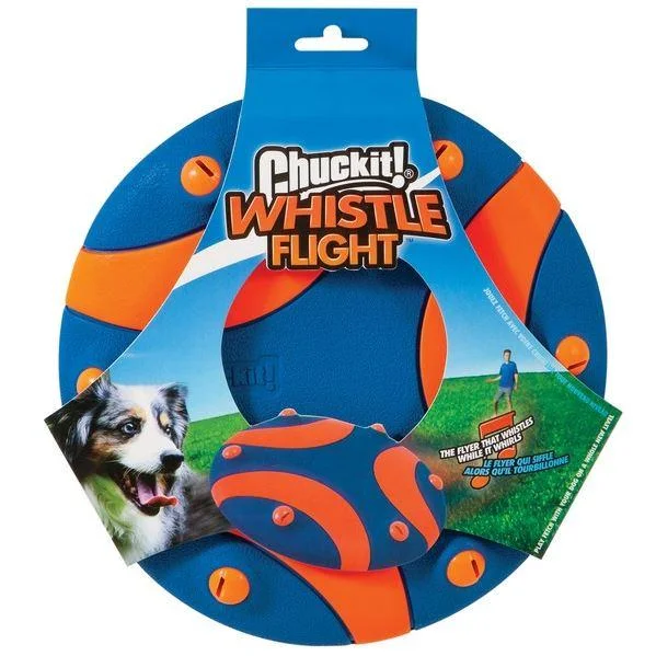 ultra-soft cat cave bed-Chuckit Whistle Flight Fetch Frisbee