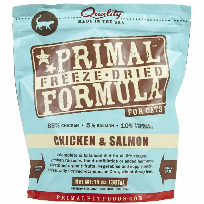 extra-wide pet gate-'BUNDLE DEAL': Primal Freeze Dried Feline Chicken & Salmon Formula Cat Food 14oz