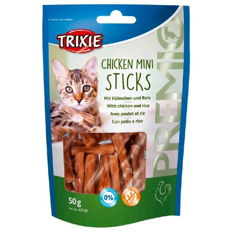 noise-reducing dog ear muffs-Trixie Premio Chicken Mini Sticks Cat Treats