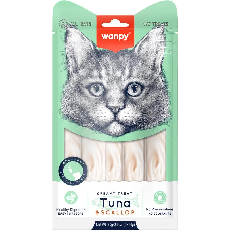 water-resistant dog winter boots-5 FOR $11: Wanpy Creamy Tuna & Scallop Liquid Cat Treats 70g