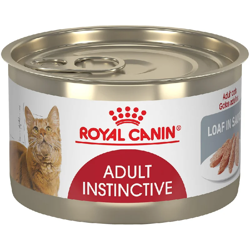 travel-friendly cat calming spray-Royal Canin Feline Health Nutrition Adult Instinctive Loaf in Sauce Canned Cat Food