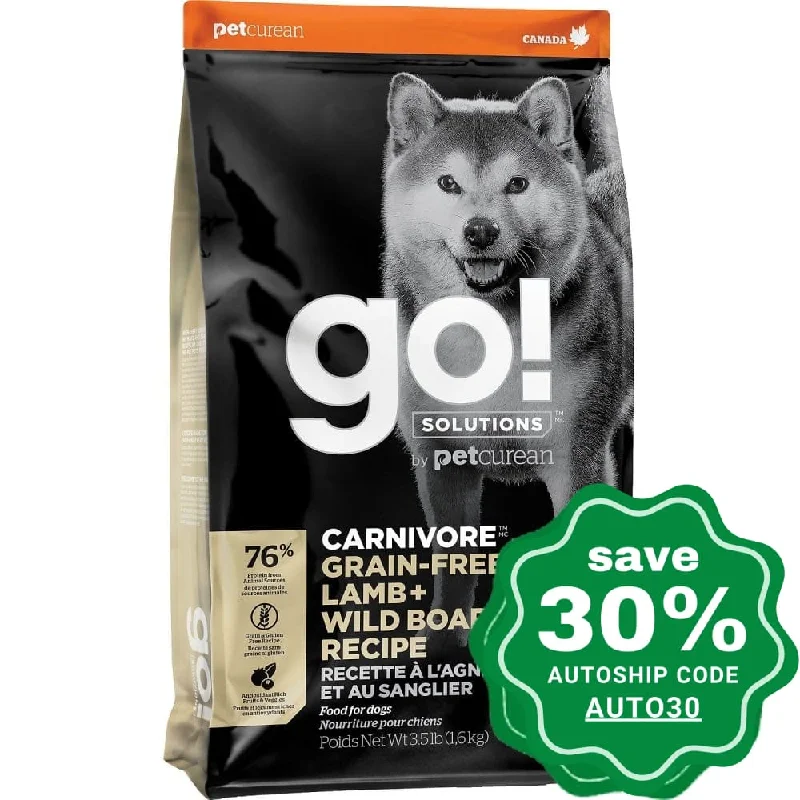 pet-safe odor eliminator candle-GO! SOLUTIONS - CARNIVORE Dry Food for Dog - Grain Free Lamb + Wild Boar Recipe - 22LB