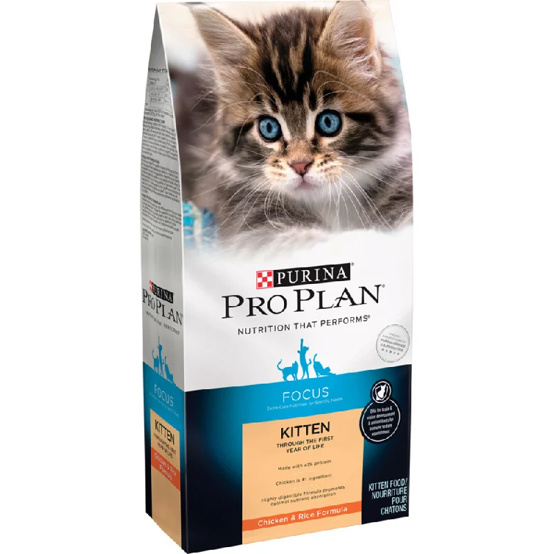 motion-activated pet toy-Purina Pro Plan Focus Chicken & Rice Formula Kitten Dry Cat Food