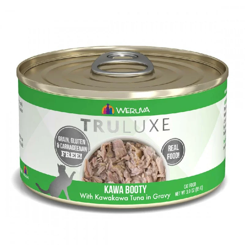 chew-resistant small pet hideaway-Weruva TRULUXE Kawa Booty with Kawakawa Tuna in Gravy Canned Cat Food