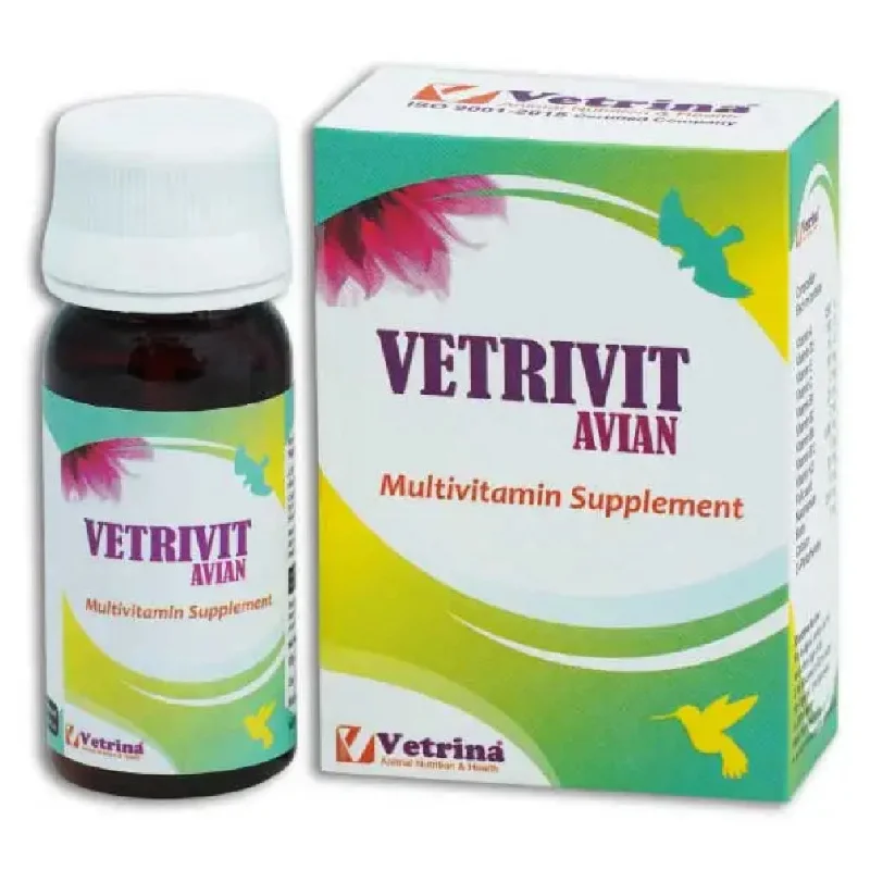 travel-friendly cat calming spray-Vetrina Vetrivit Avian Multivitamin Supplements for Birds (30ml)