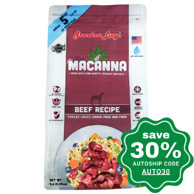 ultra-soft ferret blanket-Grandma Lucy's - Macanna Freeze-Dried Beef - 1LB