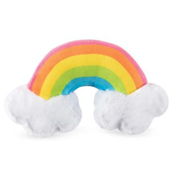 cat scratch-resistant sofa cover-Rainbow with Clouds Dog Toy