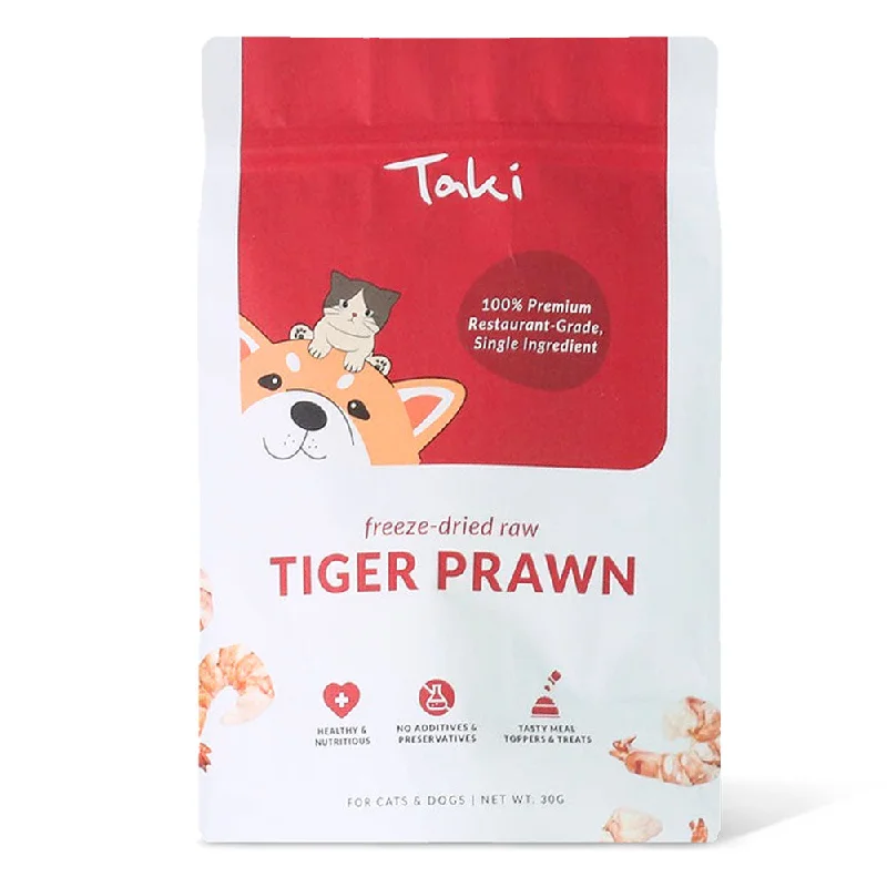 puppy teething and training kit-Taki Tiger Prawn Grain-Free Freeze-Dried Treats For Cats & Dogs 30g