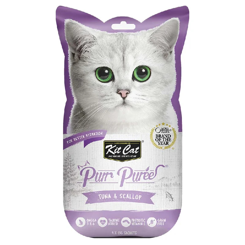 comfortable cat carrier with wheels-4 FOR $14 : Kit Cat Purr Puree Tuna & Scallop Cat Treats 60g