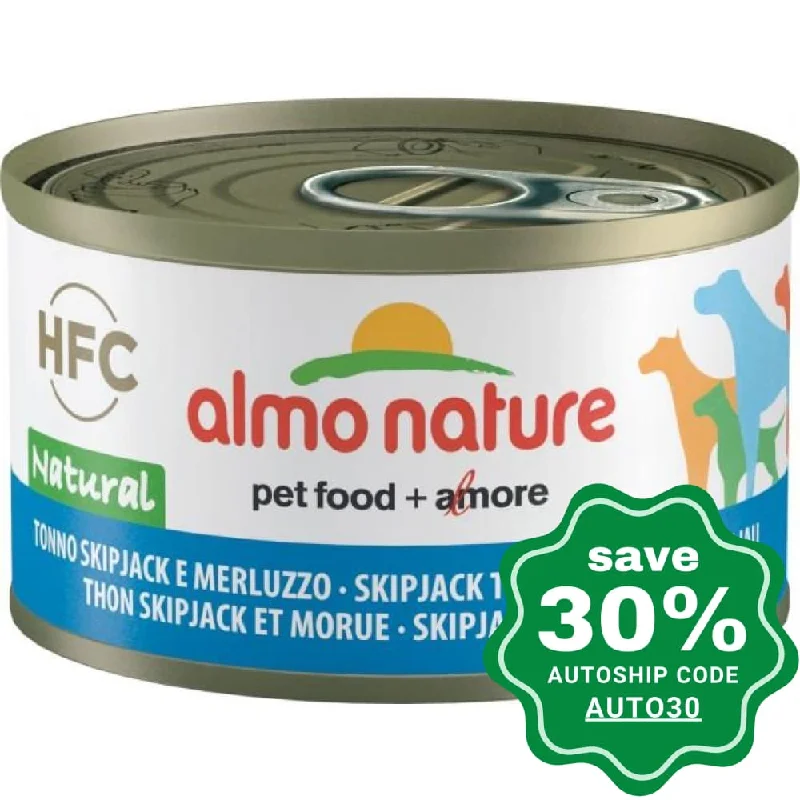 natural catnip dental chews-Almo Nature - Wet Food for Dogs - HFC Natural - Skipjack Tuna & Cod - 95G (min. 24 cans)