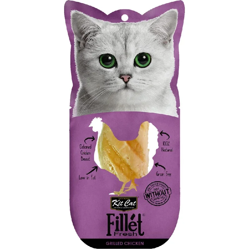 premium quality dog leash-6 FOR $13: Kit Cat Fillet Fresh Grilled Chicken Cat Treat 30g