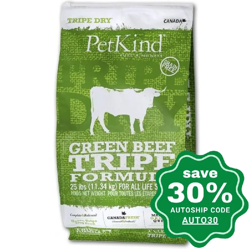 spill-proof bird water dispenser-PetKind - Dry Food for Dogs - Tripe Dry Green Beef Tripe Formula - 6LB