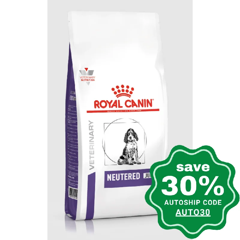 non-slip pet grooming gloves-Royal Canin - Vet Health Management - Dry Food for Neutered Junior Large Dogs - 4KG