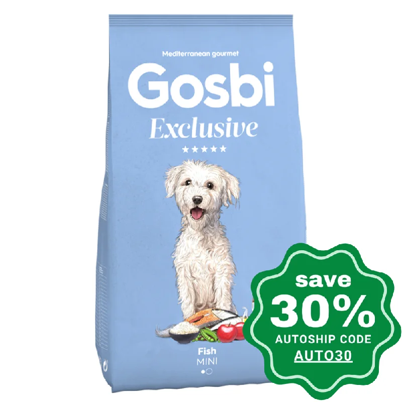 retractable leash with poop bag holder-Gosbi - Dry Food for Small Breeds Adult Dogs - Exclusive Fish Mini Recipe - 7KG