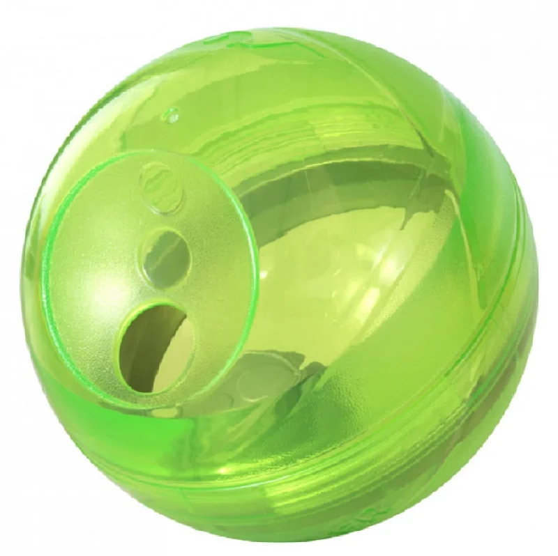 chew-proof silicone dog bowl-Rogz Tumbler Treat Dispenser Lime