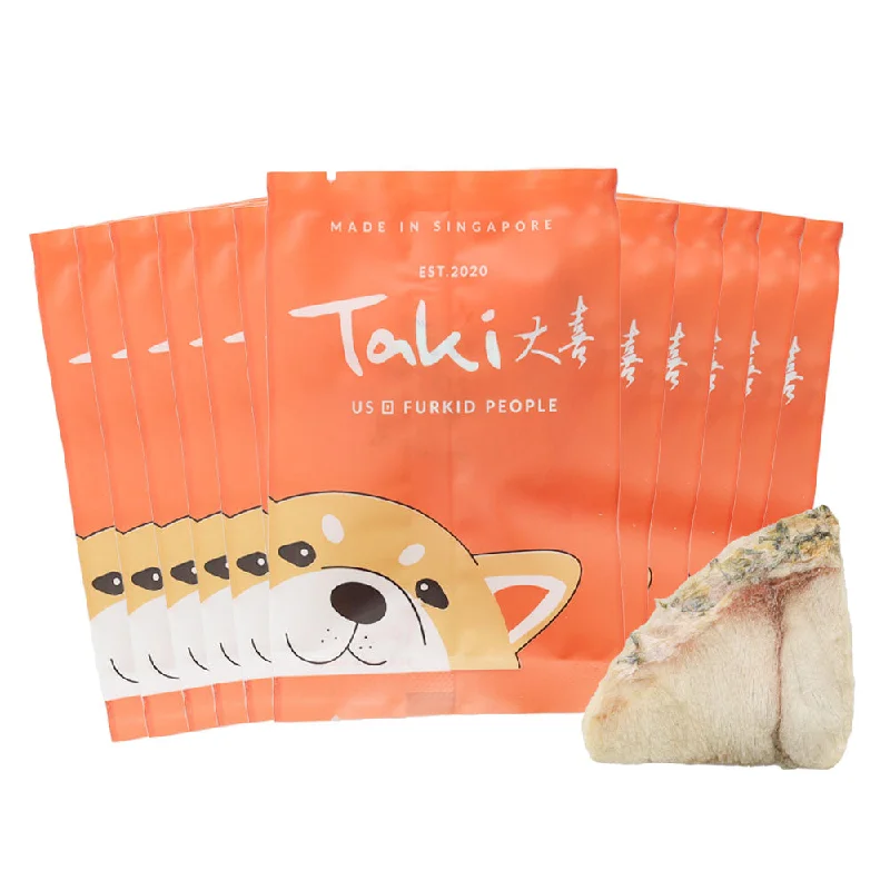 hamster chew toy bundle-Taki Barramundi Fish Grain-Free Freeze-Dried Treats For Cats & Dogs (12 Packets) 84g