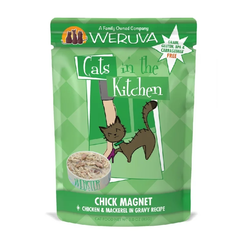 chew-proof bird swing-Weruva Cats In the Kitchen Chick Magnet Pouches Wet Cat Food