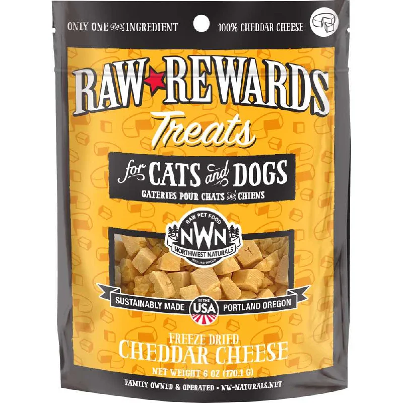 pet-safe disinfecting spray-Northwest Naturals Raw Rewards Cheddar Cheese Freeze-Dried Treats For Cats & Dogs 6oz