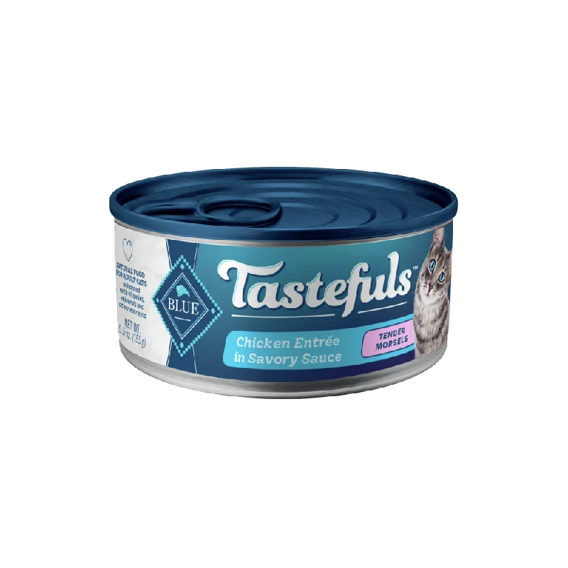 lightweight cat carrier with ventilation-Blue Buffalo Tastefuls Adult Tender Morsels Chicken Entree in Savory Sauce Wet Cat Food