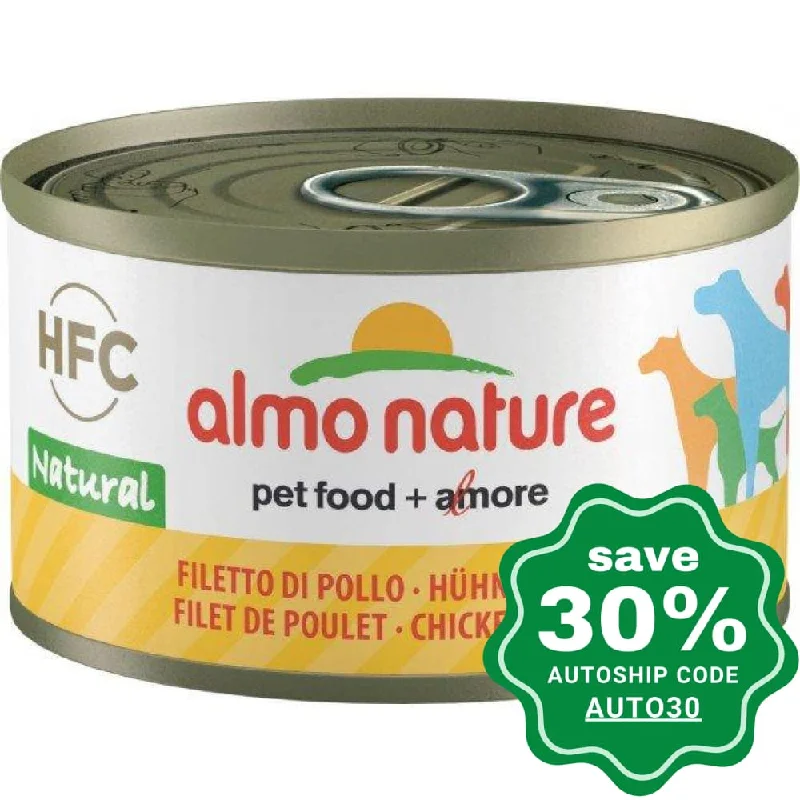 water-resistant dog winter boots-Almo Nature - Wet Food for Dogs - HFC Natural - Chicken Fillet - 95G (min. 24 cans)