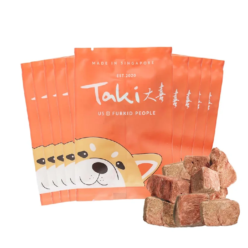 motion-activated pet toy-Taki Beef Liver Grain-Free Freeze-Dried Treats For Cats & Dogs (10 Packets) 100g