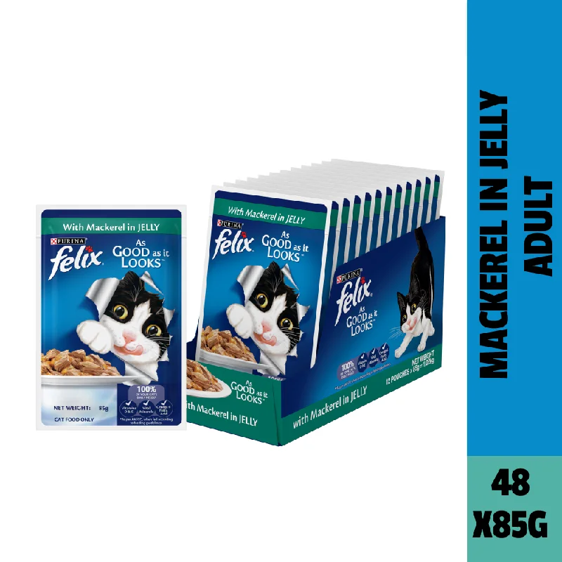 lightweight foldable dog ramp-Purina Felix Mackerel with Jelly Adult Cat Wet Food