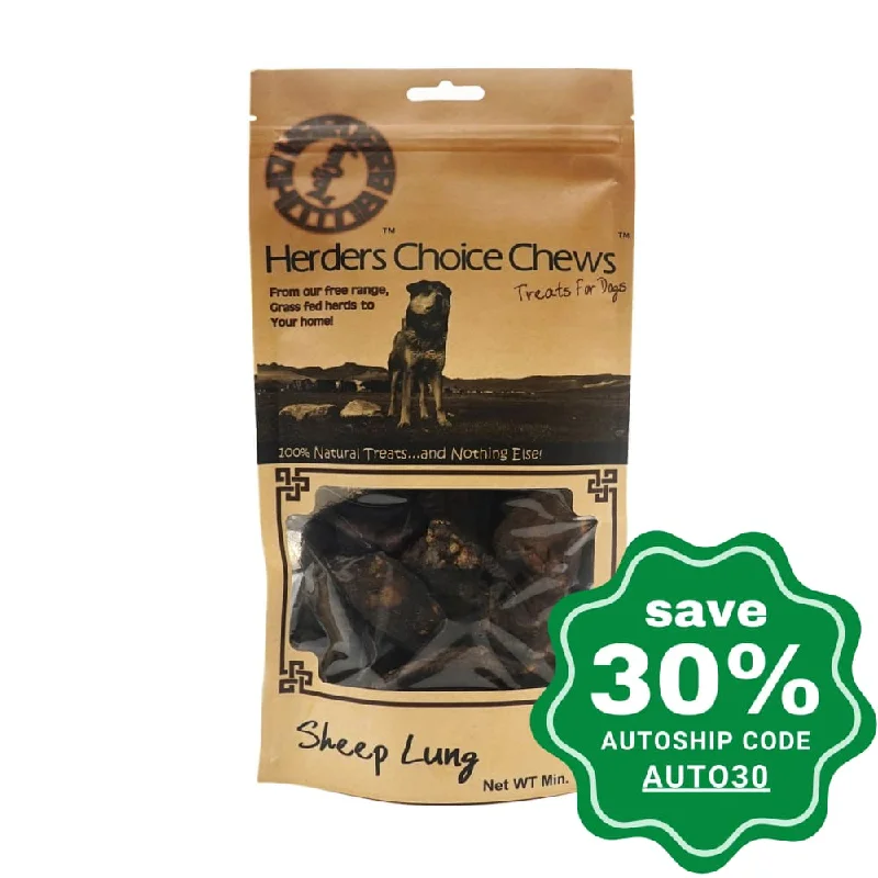 Mongolian Chews - Treat for Dogs - Herders Choice Chews - Sheep Lung Chips - 100G