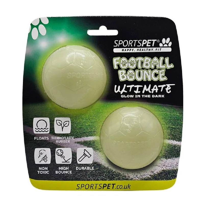 pet cooling vest for summer-Sportspet Football Bounce Ultimate Glow in the Dark Balls