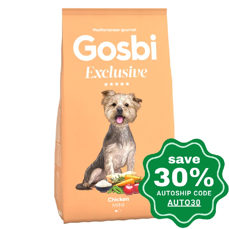 interactive rabbit toy-Gosbi - Dry Food for Small Breeds Adult Dogs - Exclusive Chicken Mini Recipe - 7KG