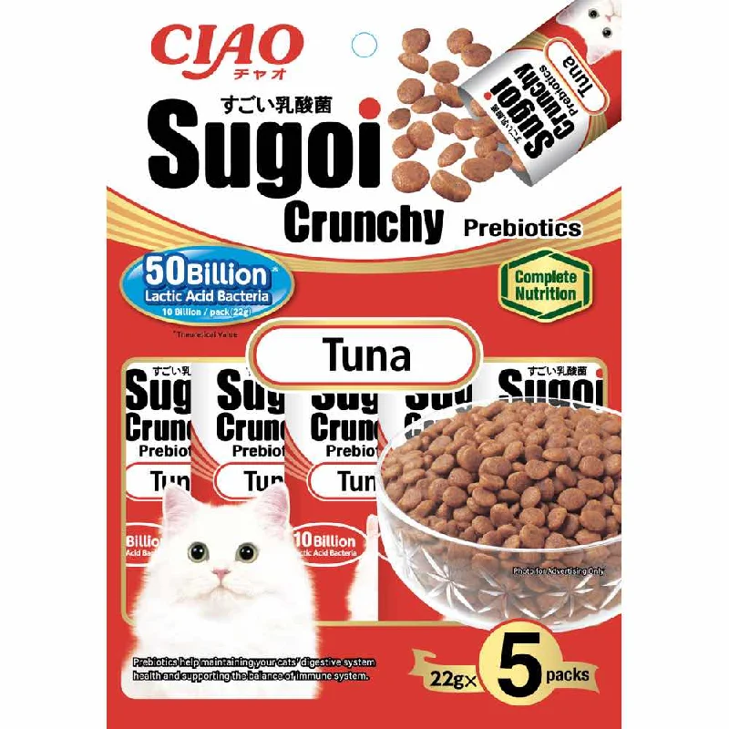 multi-level rabbit cage-Ciao Sugoi Crunchy Tuna Flavor Plus Prebiotics Dry Cat Food 110g