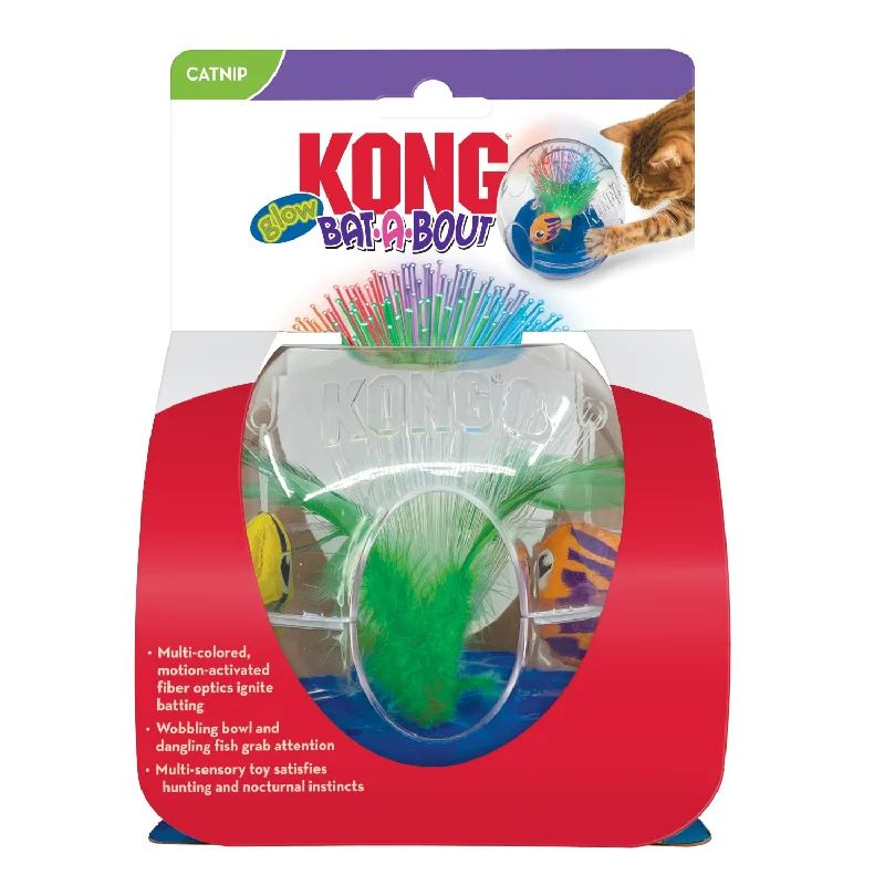 cat-friendly herbal flea spray-KONG Bat-A-Bout Glow Aquarium