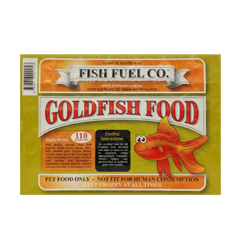 chew-proof dog harness-Fish Fuel Co Goldfish Frozen Fish Food 110g