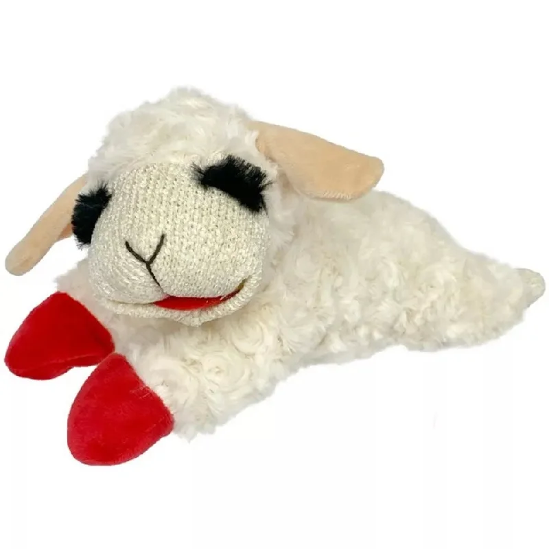 chew-resistant hamster wheel-Lamb Chop Ultra Plush Dog Toy with Squeaker 3 Sizes