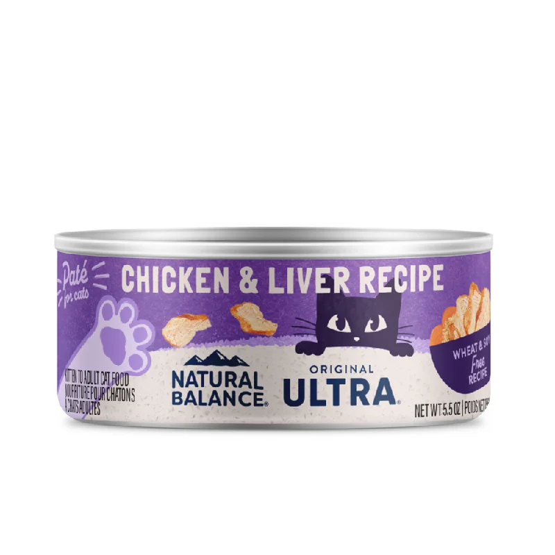 pet-safe all-natural ear cleaner-Natural Balance Original Ultra Chicken & Liver Recipe Canned Wet Cat Food