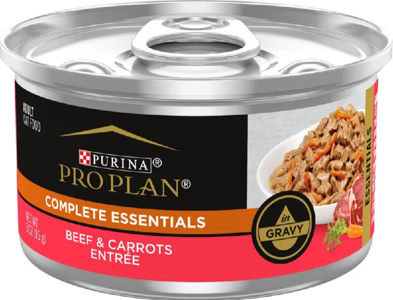 catnip-infused scratching pad-Purina Pro Plan Savor Adult Beef Entree in Gravy with Carrots Canned Cat Food