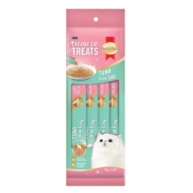 travel-friendly cat calming spray-3 FOR $12: Smartheart Tuna Creamy Cat Treats 15gx4