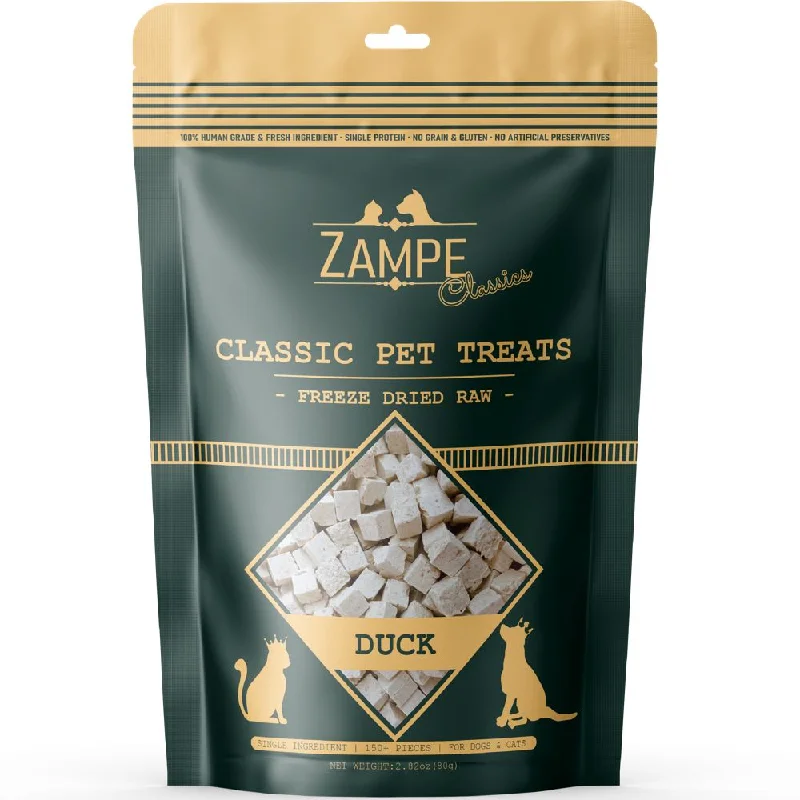 collapsible dog food storage container-BUNDLE DEAL: Zampe Duck Grain-Free Freeze-Dried Raw Treats For Cats & Dogs 80g