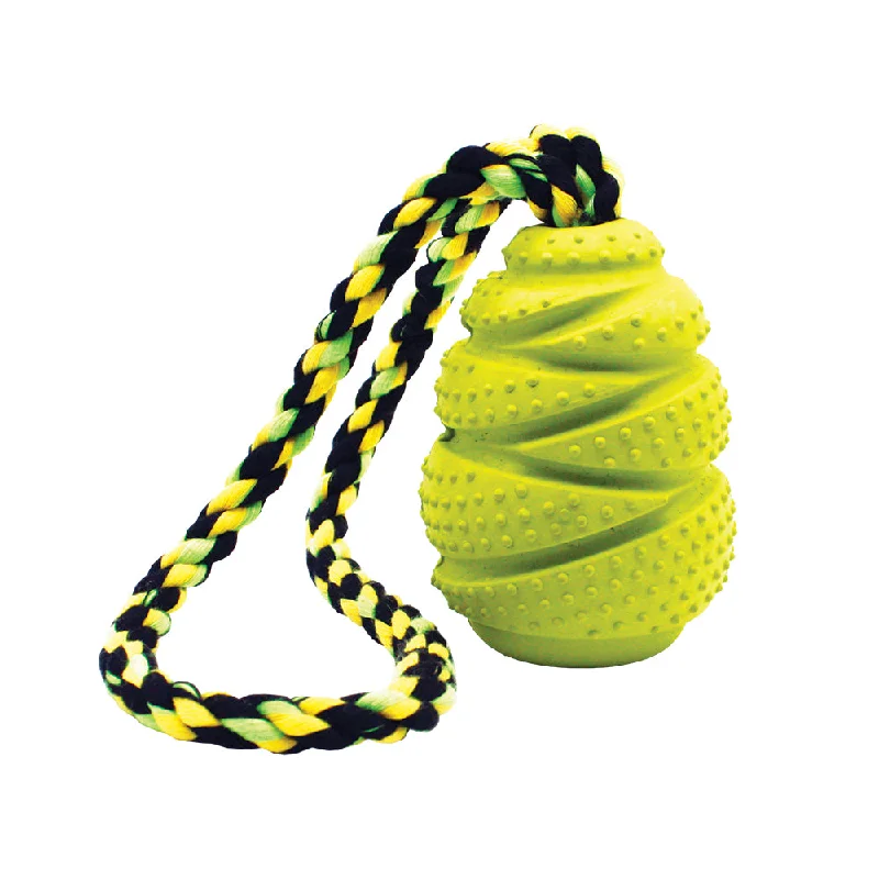 puppy teething and training kit-Grrrelli Rubber Tough Dog Toys Treat Fillers Tugger w. Rope 3 Sizes