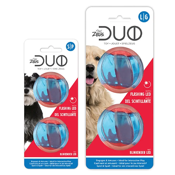 extra-large dog blanket-Zeus Duo Balls with LED Lighting 2Pk 2 Sizes